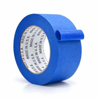 Made in USA Blue Painter’s Tape – 2 inch x 60 yds. Thick & Wide Masking Tape for Safe Wall Painting, Building, Remodeling, Labeling, Edge Finishing