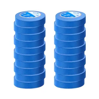 Blue Painters Tape, 20 Rolls Paint Tape 1 Inch Wide (0.98 in. x 55 Yds) Blue Masking Tape Protects Surfaces, Painter’s Tape for Indoor and Outdoor Use, Easy Removal (20PCS)
