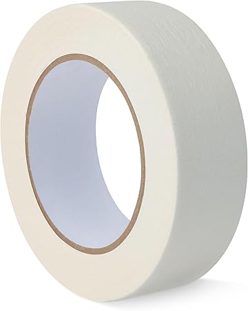 Amazon Basics Multi-Surface Masking Tape for Labeling, 1.41″ x 60 Yards, White, 1 Roll